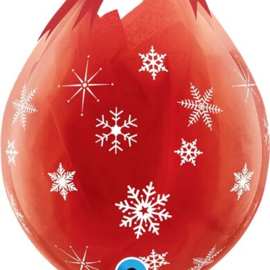 18 Inch Stuffing Balloons Snowflakes & Sparkles (25)