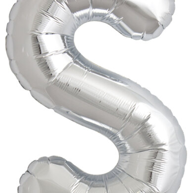 34 Inch  Letter S - Silver