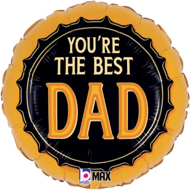 Betallic 18" Fathers Day Best Dad Foil Balloon