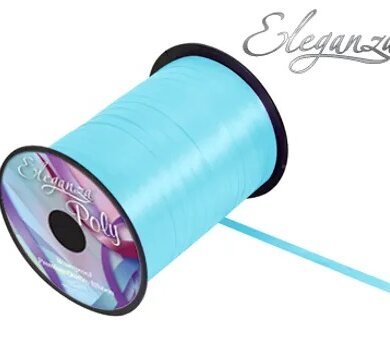 Eleganza Poly Curling Ribbon 5mm x500yds No.25 Lt.Blue