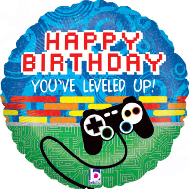 Betallic 18" Level Up Game Controller Birthday Holographic