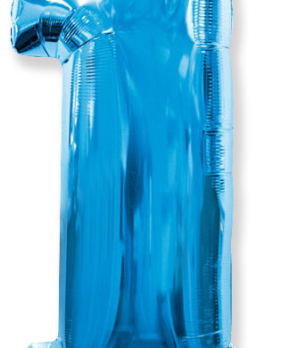 Flexmetal 34 Inch Foil Balloon Blue Number 1