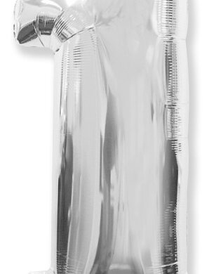 Flexmetal 34 Inch Foil Balloon Silver Number 1