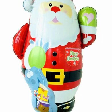 Waving Santa Supershape 28" Foil Balloon