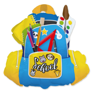 Back to School Backpack Foil Balloon 27 inch