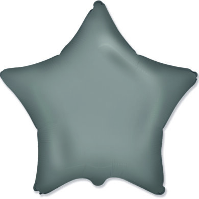 STAR 18 Inch Standard Foil Balloon Matte Moonlight Silver