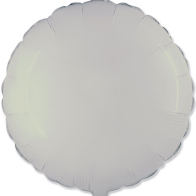ROUND 18 Inch Standard Foil Balloon Matte Creamy Latte