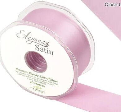 Eleganza Double Faced Satin Ribbon 38mm x 20m Fashion Pink