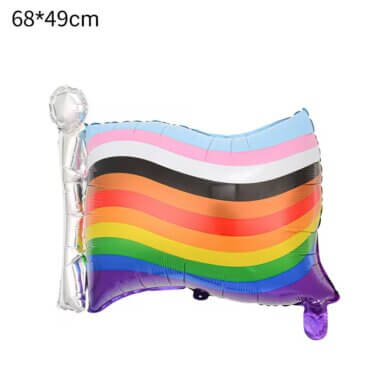 Foil Balloon Shape Rainbow Flag Pride 24 inches