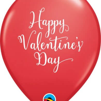 11 Inch Balloons Happy Valentines Day Red (25)