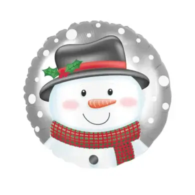 18 Inch Christmas Foil Balloon Snowman