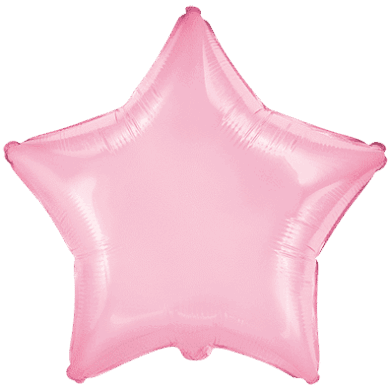 32" Large Star Ultra Foil Balloon Pastel Pink